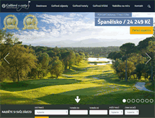 Tablet Screenshot of golfove-cesty.cz